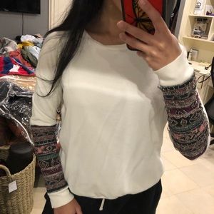 White long sleeve with embellishment